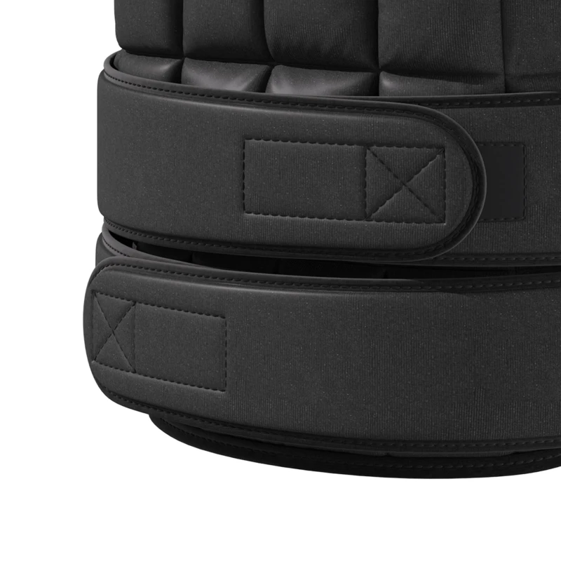 HOMCOM Gewichtsvest 10 kg, verstelbaar trainingsvest met uitneembare gewichten, zwart