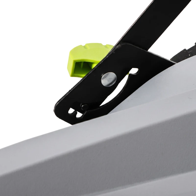 Outsunny Handmatige veegmachine met 68 cm veegbreedte, 24 L opvangbak, verstelbare inklapbare handgreep en 3-borstelsysteem