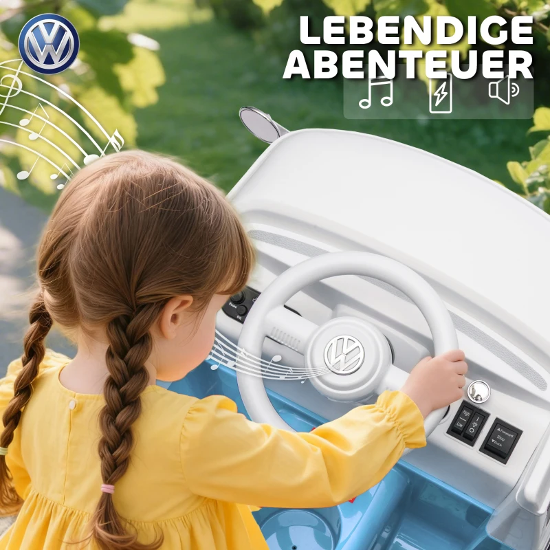 AIYAPLAY Elektrische kinderauto, 12V kinderauto met MP3, tweemotor, elektrisch voertuig met toeter, soft-start, 89x49x41,5 cm, Blauw(m-7)