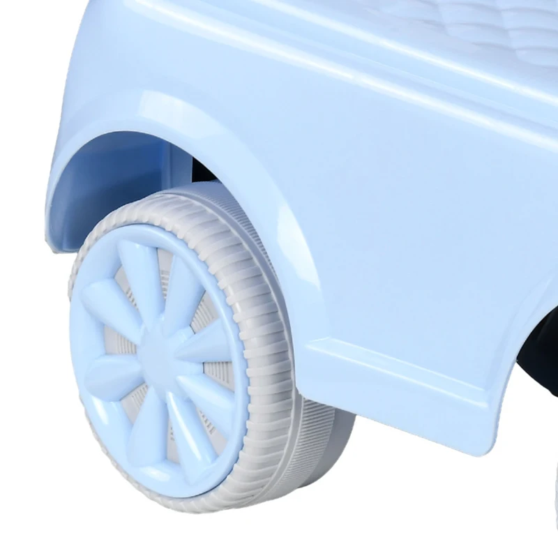 AIYAPLAY Foot To Floor Ride On Car Sliding Car w/ Air Horn, Anti-Over-Backwards, 18 to 36 Months - Light Blue