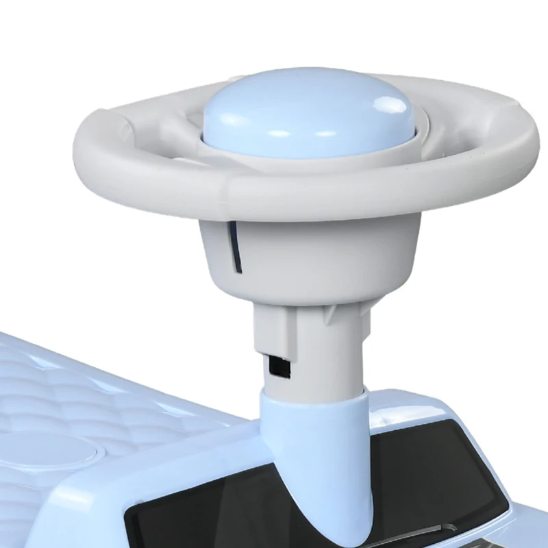 AIYAPLAY Foot To Floor Ride On Car Sliding Car w/ Air Horn, Anti-Over-Backwards, 18 to 36 Months - Light Blue