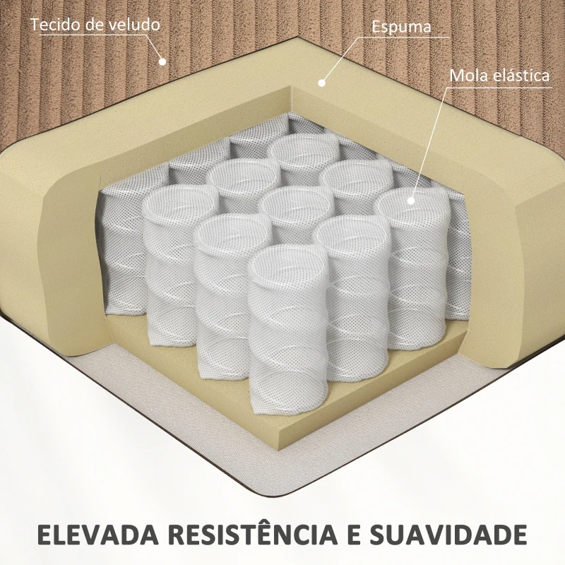 HOMCOM Poltrona Relax Reclinável Elétrica Levanta Pessoas com Comando, Porta USB e Bolsos Laterais Castanho