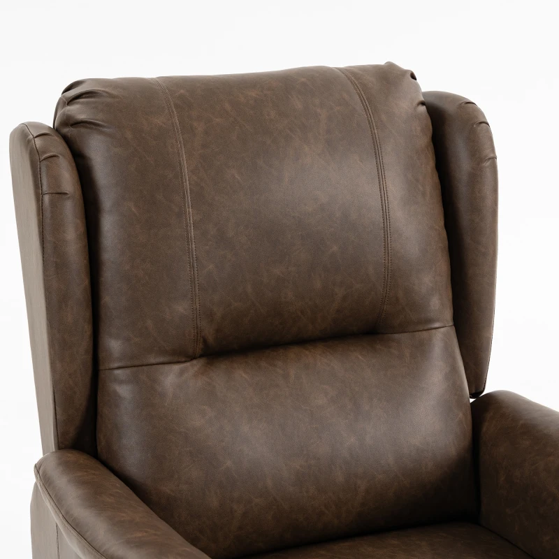 HOMCOM Power Lift Recliner Chair, Dual Motor Electric Lift Chair for Elderly with Remote Control, Brown