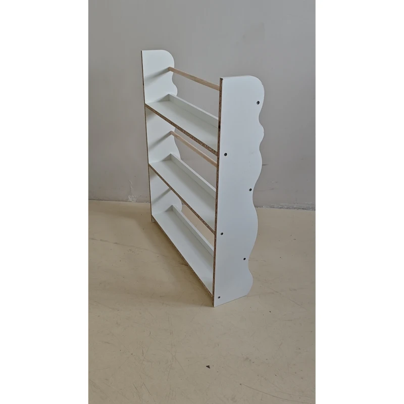 AIYAPLAY Estante Montessoriana para Crianças 3-8 Anos com 3 Prateleiras, 60x15x73 cm, para Quarto, Branco
