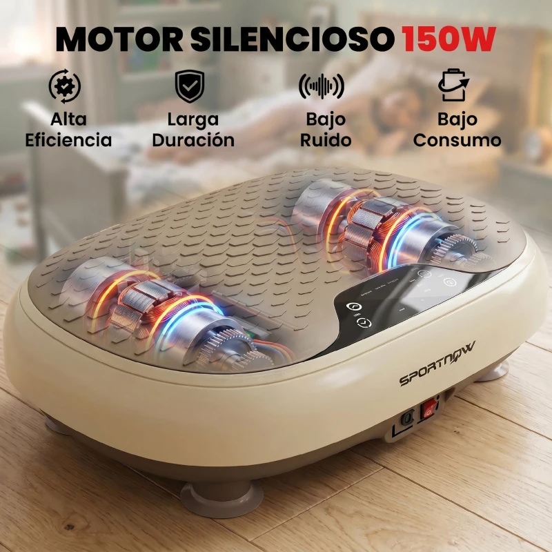 SPORTNOW Plataforma Vibratoria con 20 Niveles de Velocidad 3 Programas Pantalla LED Control Remoto para Hacer Ejercicio en Casa