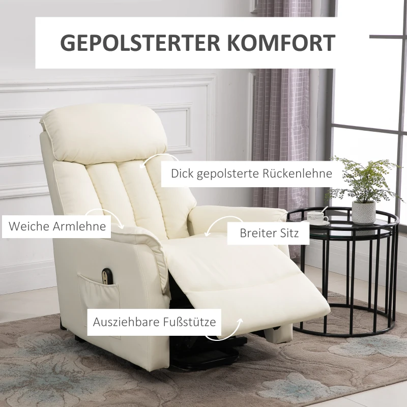 HOMCOM opstastoel 80 cm x 94 cm x 104 cm(m-4)