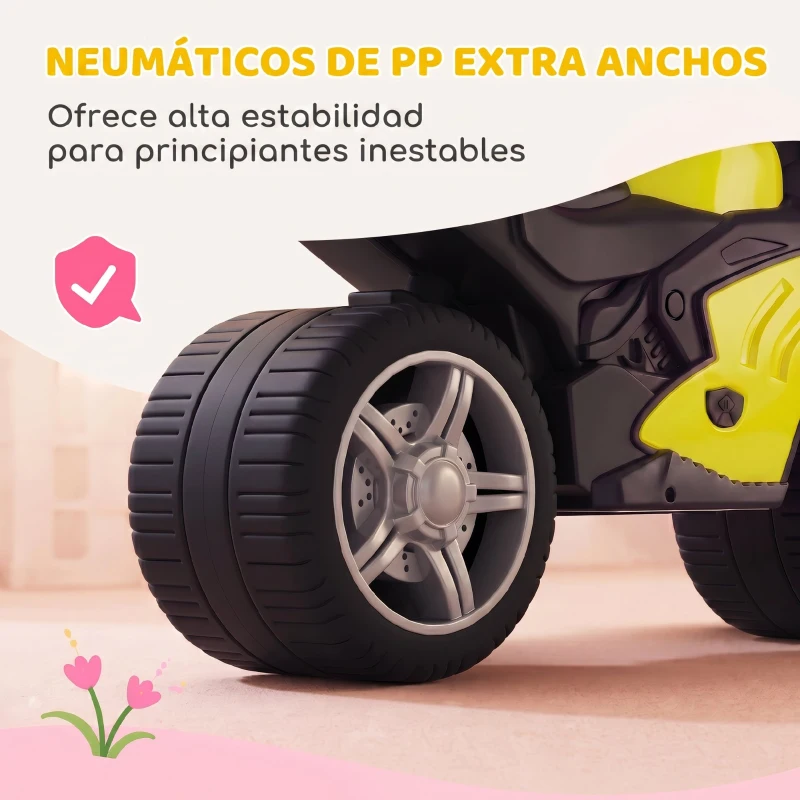 AIYAPLAY Bicicleta sin Pedales Moto Correpasillos con Música y Ruedas Extra Anchas para Niños y Niñas de 18 a 36 Meses Verde
