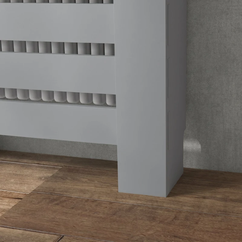 HOMCOM Acoperiș pentru Calorifer din MDF cu Sertar, 78x19x95.5 cm, Gri