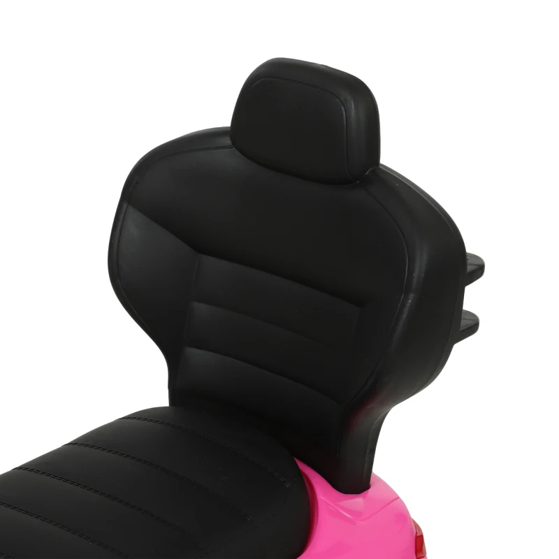 AIYAPLAY Correpasillos 3 en 1 Mercedes-Benz con licencia, barrera de seguridad, espacio de almacenamiento, claxon, 83x40x90cm, Rosa