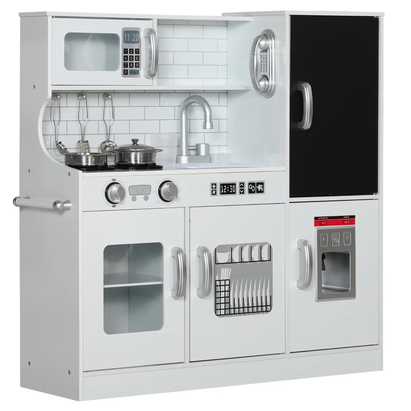 AIYAPLAY Cuisine enfant jouet d'imitation pour enfant - dinette enfant de 3-8 ans, blanc