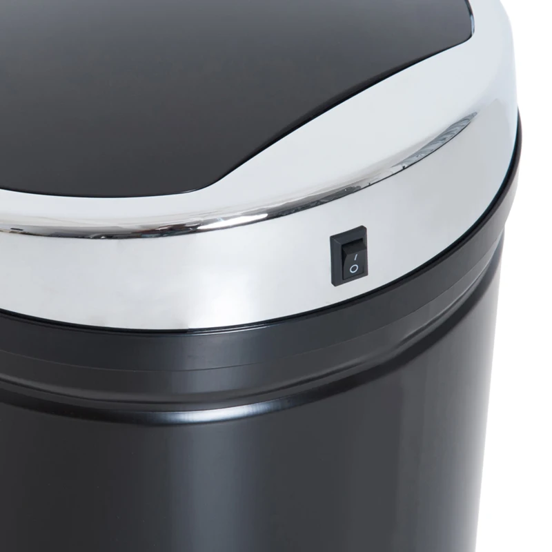 HOMCOM 42 L Sensor Mülleimer, Automatischer Abfalleimer, Rostfreier Kücheneimer mit Infrarotsensor, für Küche, Esszimmer