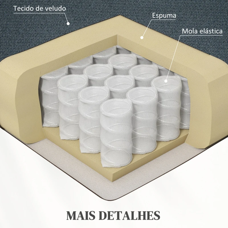 HOMCOM Poltrona Relax Reclinável Elétrica Poltrona Levanta Pessoas com Controlo Remoto Apoio para os Pés e Bolsos Laterais 92x94x105 cm Cinza