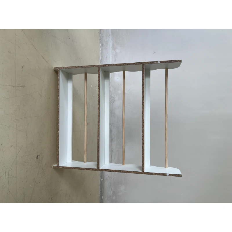 AIYAPLAY Estante Montessoriana para Crianças 3-8 Anos com 3 Prateleiras, 60x15x73 cm, para Quarto, Branco