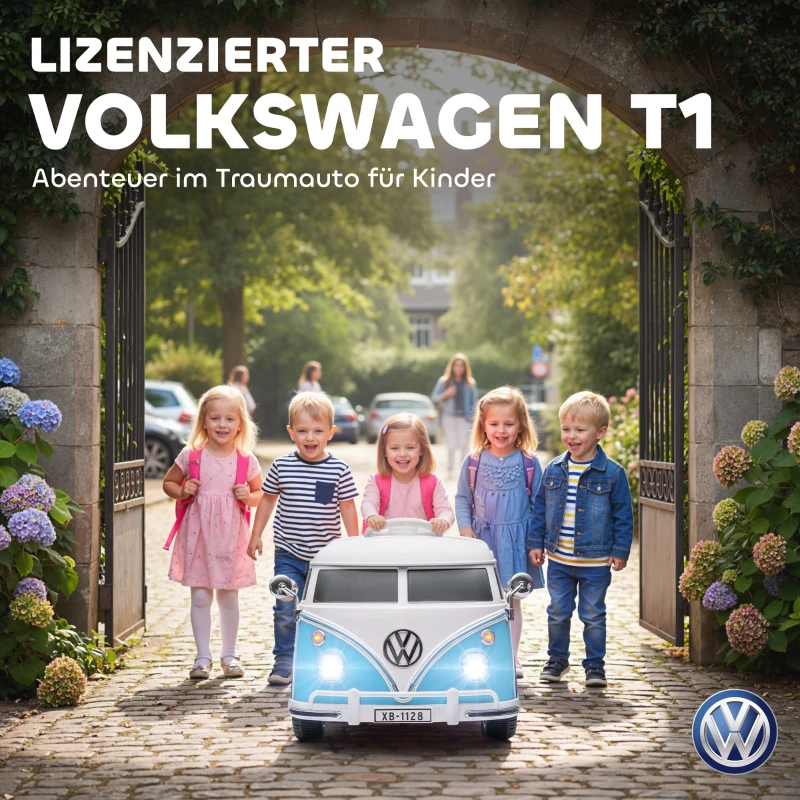 AIYAPLAY Elektrische kinderauto, 12V kinderauto met MP3, tweemotor, elektrisch voertuig met toeter, soft-start, 89x49x41,5 cm, Blauw(m-4)