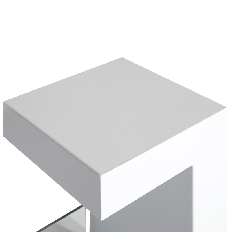 HOMCOM Caminetto a Bioetanolo da Tavolo 2000W in Acciaio Inossidabile Inodore con Vetro 78 x 25 x 58 cm Bianco
