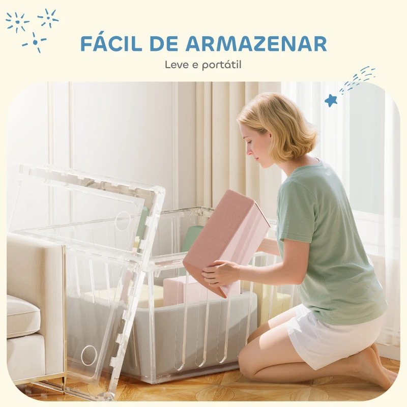 AIYAPLAY Conjunto de 7 Blocos de Espuma para Crianças Blocos de Psicomotricidade com Capas de Veludo Laváveis Multicolor