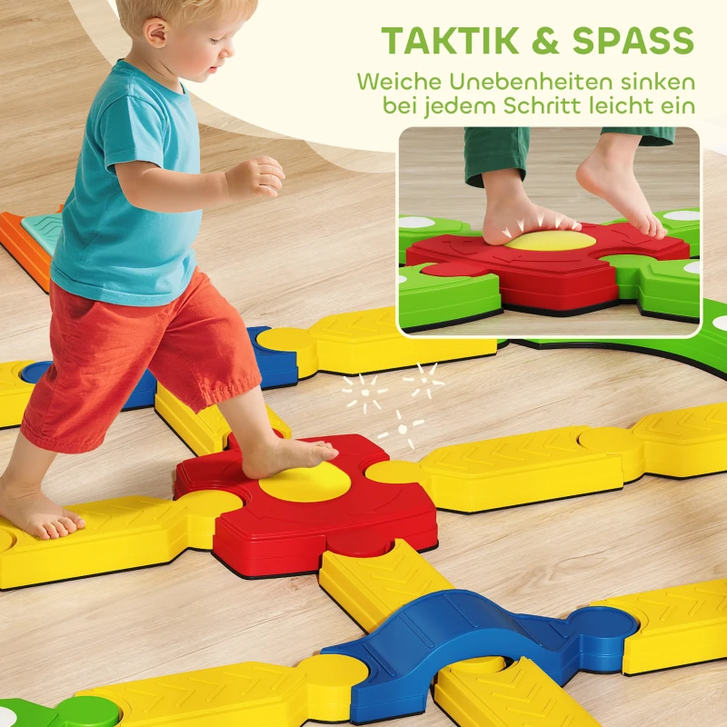 AIYAPLAY Balancebalk voor kinderen, interactief ontwerp, antislip, kunststof, Kleurrijk