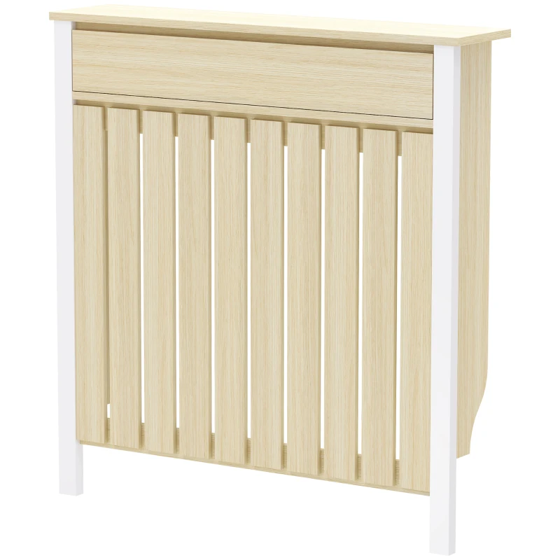 HOMCOM 93 x 88.5cm Rustic-Look Radiator Cover - Oak
