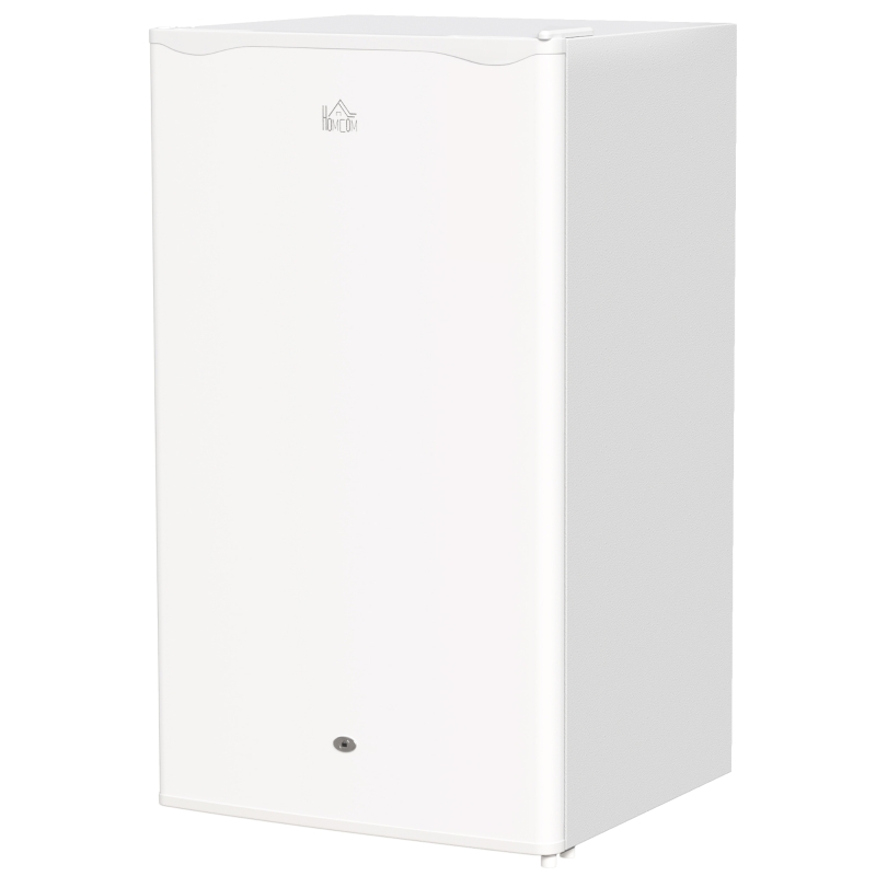 HOMCOM 91L Freestanding Under-Counter Fridge with Lock - White