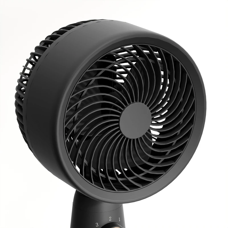 HOMCOM Pedestal Fan, Powerful Air Circulator, 36 Inch Floor Standing Fan with 3 Speed Settings, 70° Oscillating for Bedroom, Home and Office, Black