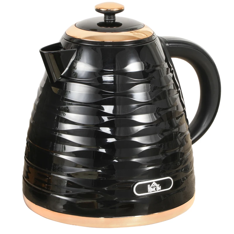 HOMCOM 3kW Rapid Boil Honeycomb Kettle - Black