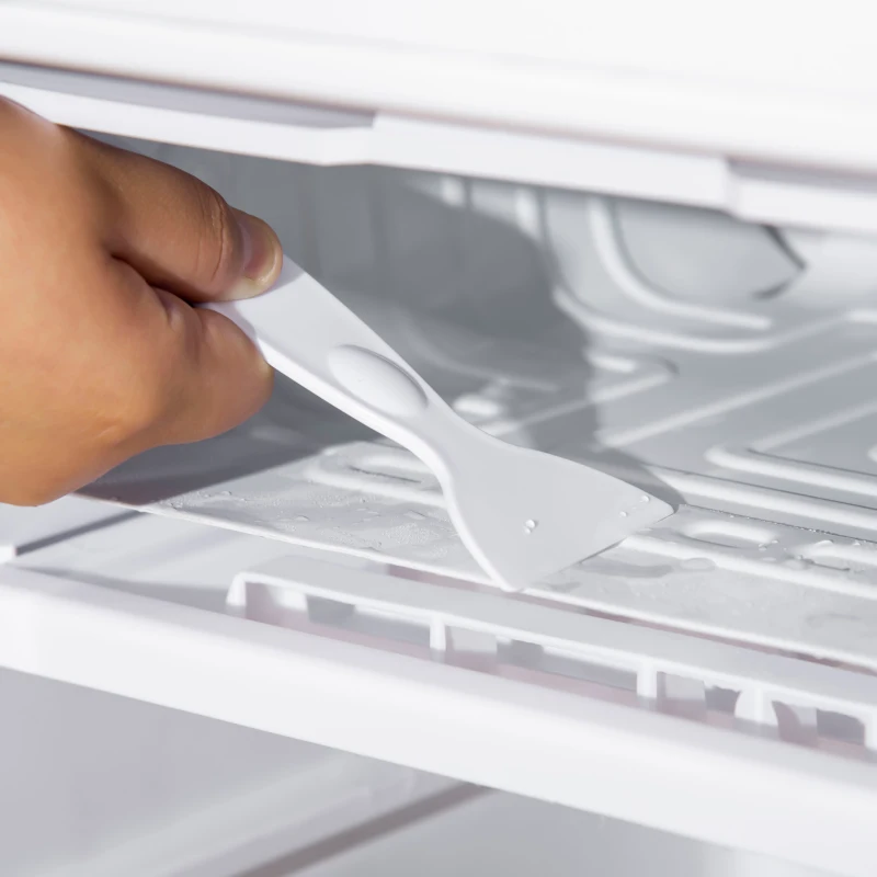 HOMCOM Réfrigérateur congélateur petit réfrigérateur 91 L étagères modulables design sous-comptoir 47,5 x 44,2 x 84 cm blanc