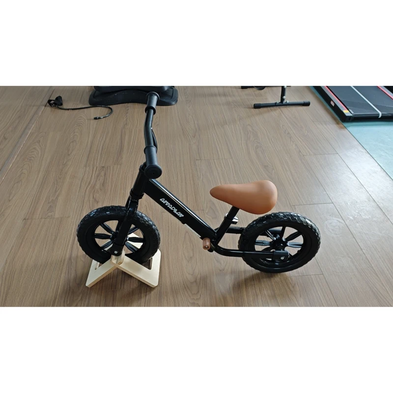 AIYAPLAY 11.2" Balance Bike for 2-5 Years, Toddler Bike with Lighting Wheels, Adjustable Seat & Handlebar, Black