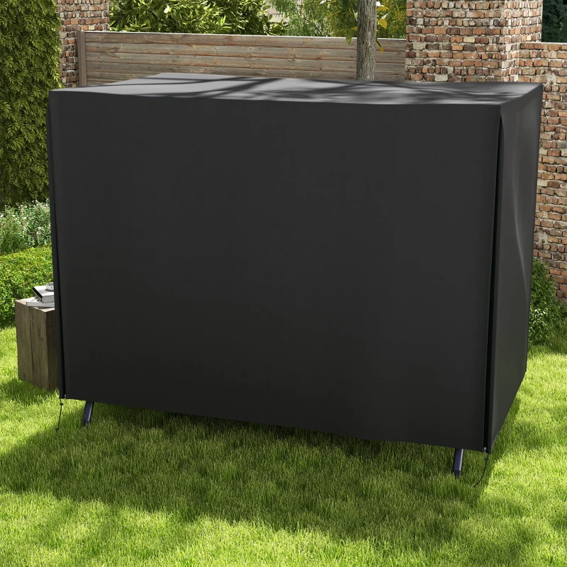 Outsunny 205 x 124cm Three-Seater Swing Chair Protective Cover Black