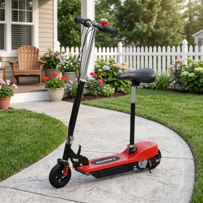 HOMCOM Trottinette électrique 120 W Pliable pour enfants 7-14 ans, 15 Km/h Max(m-10)