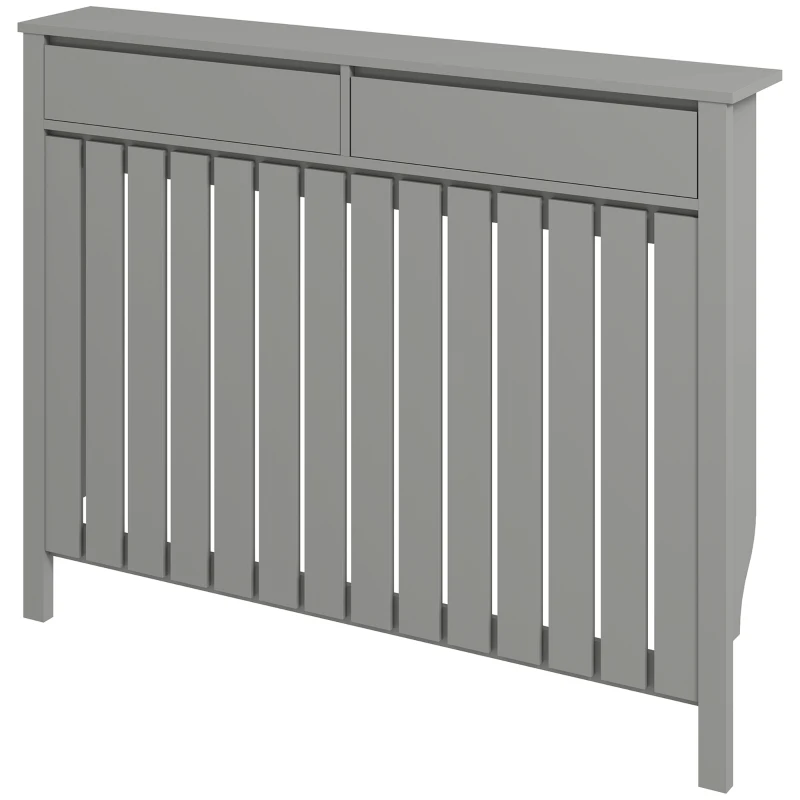 HOMCOM 93 x 119cm Modern Radiator Cover - Grey