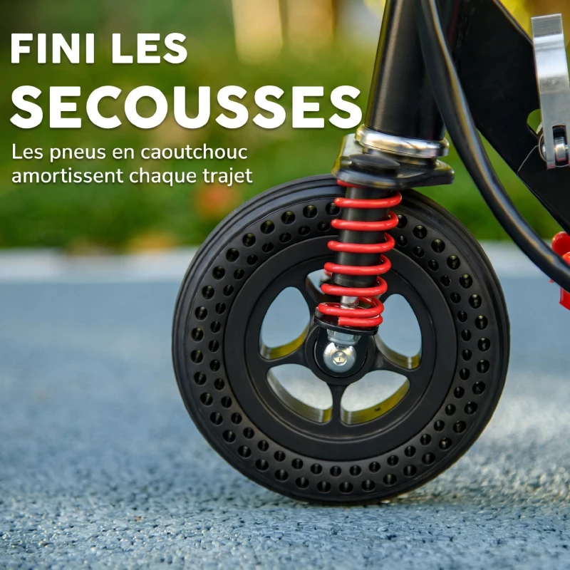 HOMCOM Trottinette électrique 120 W Pliable pour enfants 7-14 ans, 15 Km/h Max(m-7)