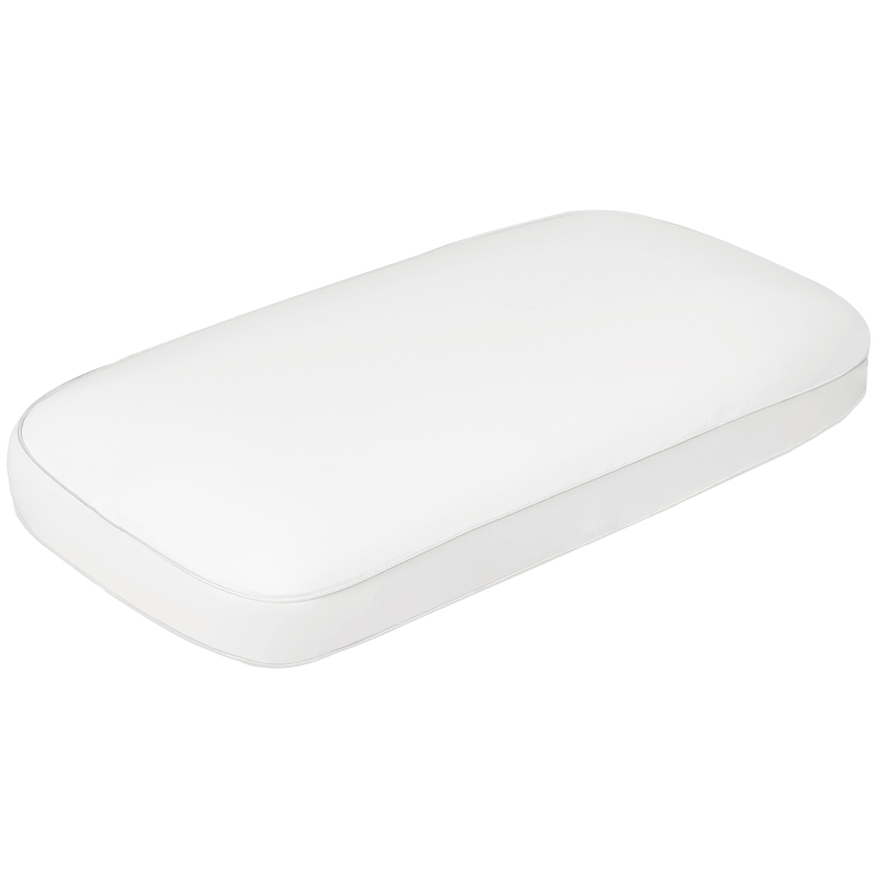HOMCOM Almohada Viscoelástica 81x40 cm de Espuma Viscoelástica con Diseño Ergonómico para Dormir de Lado y Boca Arriba Crema