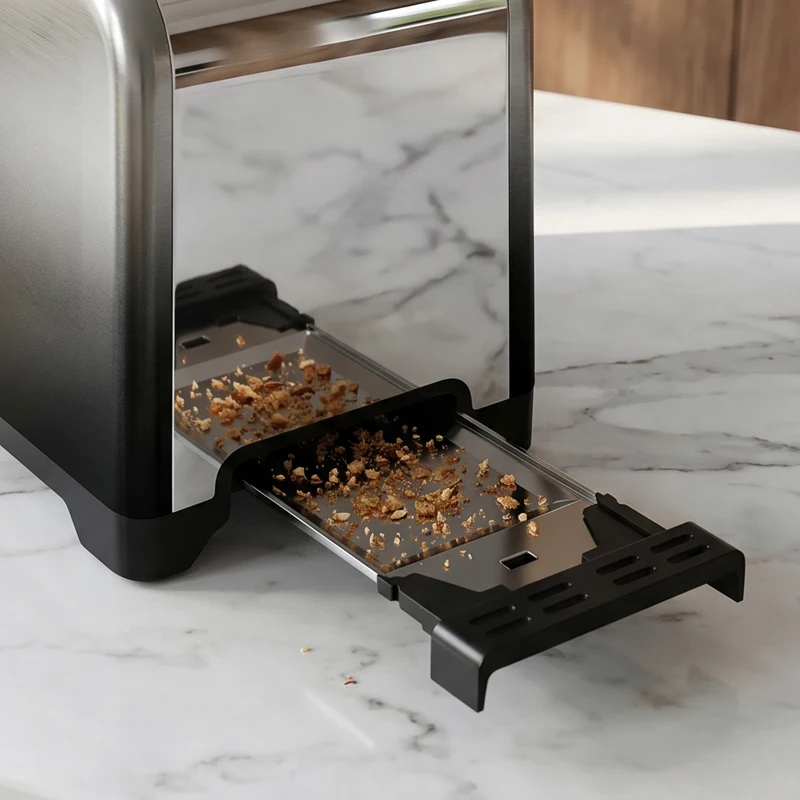 HOMCOM 2 Slice Toaster with 7 Browning Levels, Reheat, Defrost and Cancel Functions