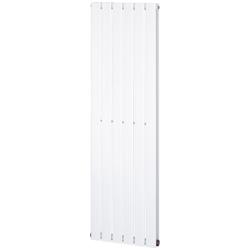 HOMCOM 460 x 1600 mm Double Panel Vertical Designer Radiator, Water-filled Heater for Home, Space Heater, Quick Warm up, Living room, Study, Apartments, White