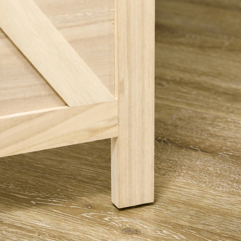 HOMCOM Paravent intérieur en bois 3 panneaux séparateur de pièce pliable panneau perforé 114 x 1,7 x 144,5 cm bois naturel