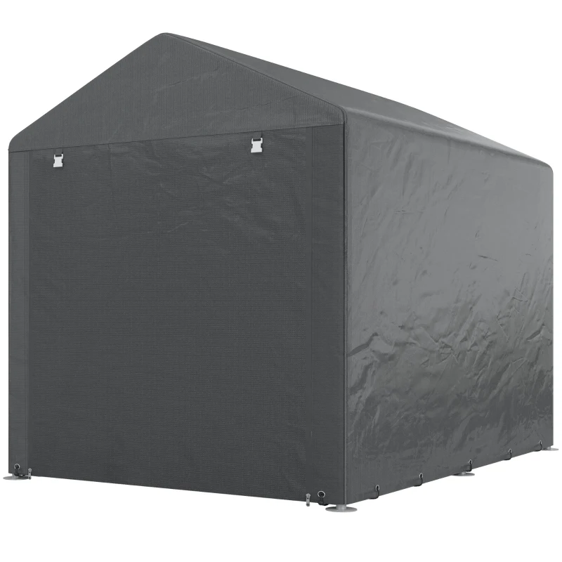 Outsunny 2.2 x 1.6 m Outdoor Storage Tent, with Accessories - Dark Grey