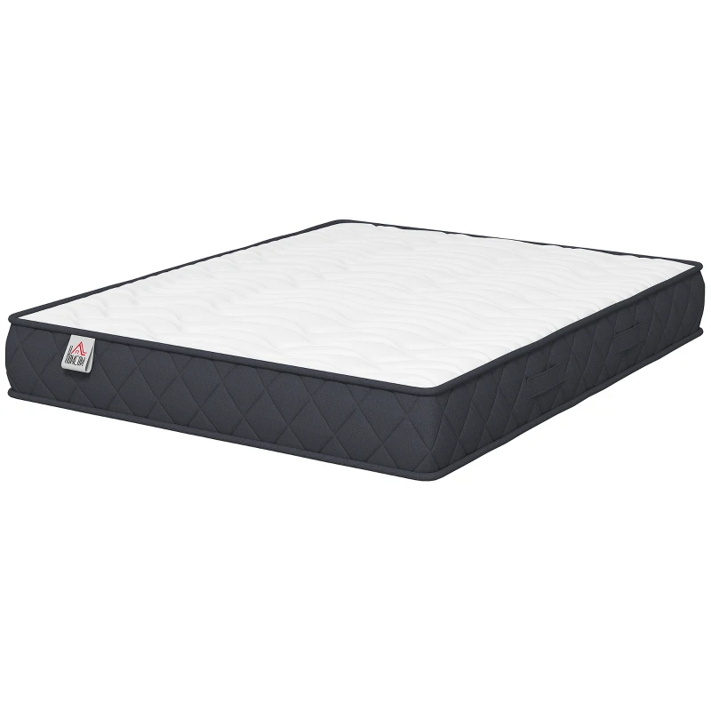 HOMCOM Matelas 160x200cm, matelas 2 personnes, mousse à mémoire de forme, 20cm d'épaisseur, certifié Oeko-Tex, fermeté moyenne