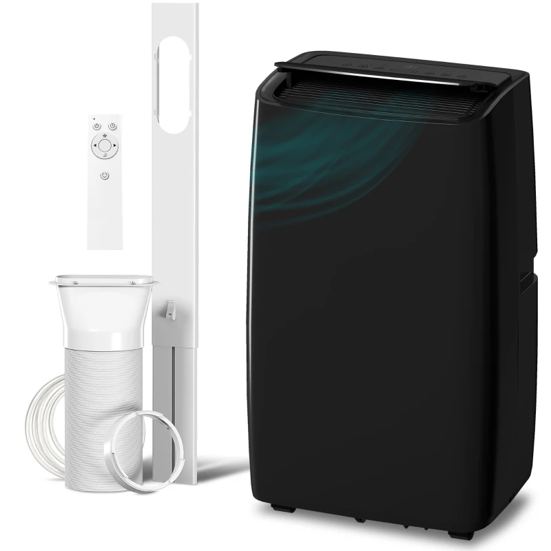 HOMCOM Portable Air Conditioner 12000 BTU BTU, 4-in-1 Air Conditioning Unit, Dehumidifier, Cooling, Fan, Child Lock, 35 m²