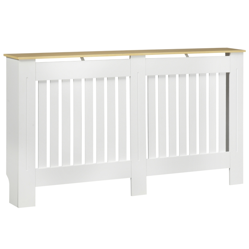 HOMCOM Cubre Radiadores 152x19x83 cm Cubierta para Radiador de MDF Cubreradiador para Salón Dormitorio Pasillo Blanco