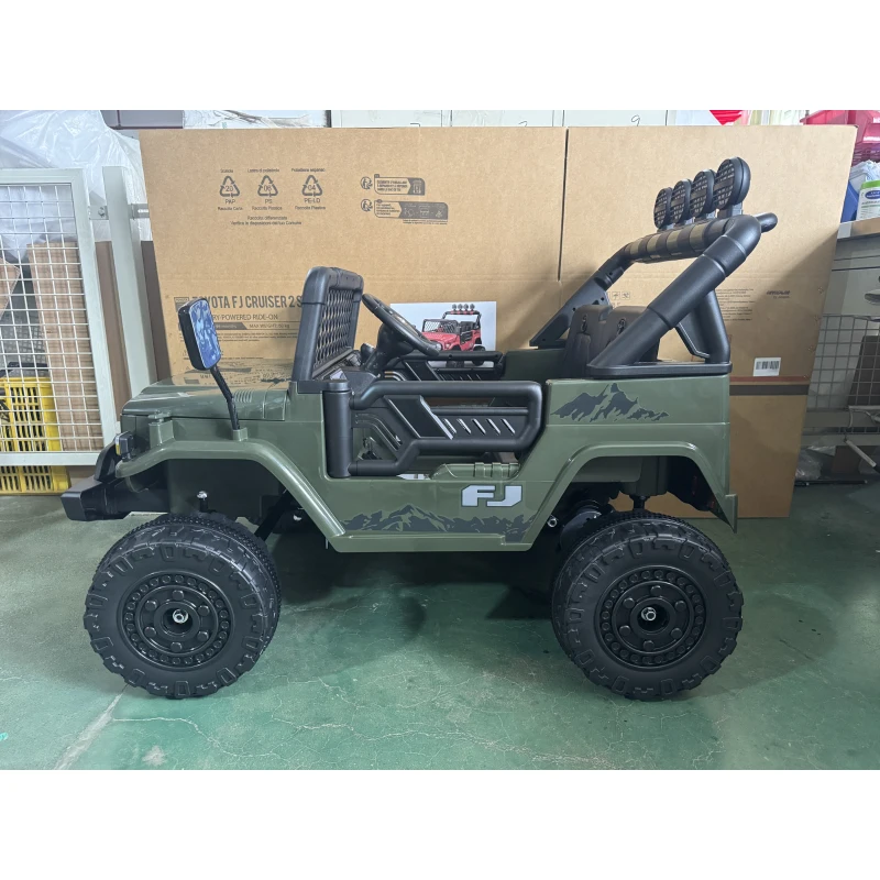 AIYAPLAY Carro Elétrico Infantil TOYOTA FJ 24V Carro Elétrico para Crianças com Controlo Remoto Motor 200W Bateria de Lítio 2 Lugares para 3-8