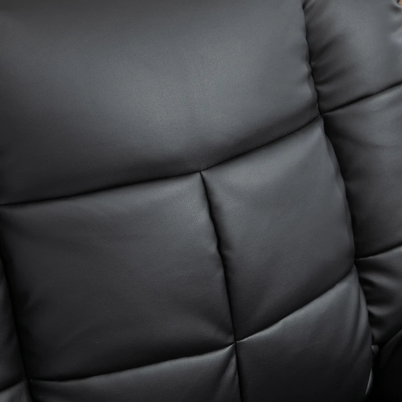 HOMCOM Sillón de Masaje Reclinable con 8 Puntos de Masaje Mando a Distancia Tapizado en PU Reposapiés Bolsillo Lateral Negro