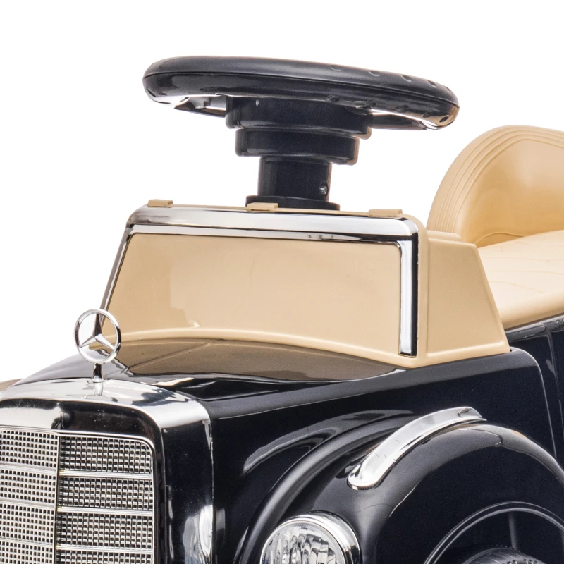 AIYAPLAY Porteur Enfants Voiture Licence Mercedes-Benz 300S 18-48 mois coffre rangement sous le siège noir