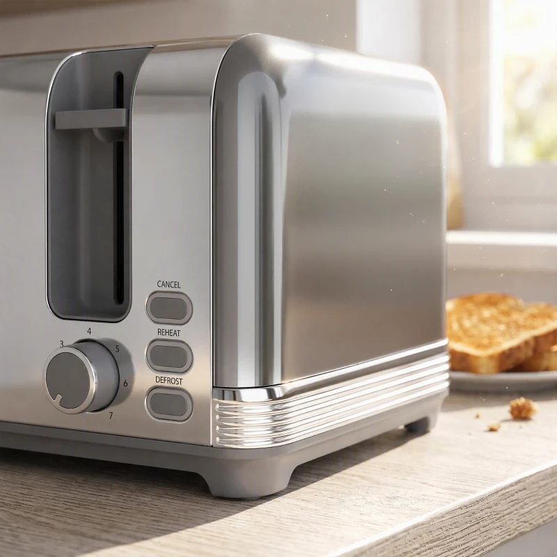 HOMCOM Stainless Steel Kettle and Toaster Set, 1.7L 3000W Cordless Fast Boil Kettle, 4 Slice Toaster Kitchen Set, Grey