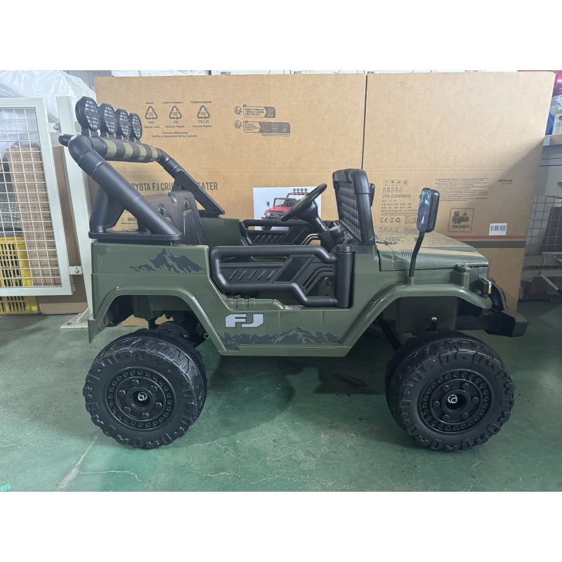 AIYAPLAY Carro Elétrico Infantil TOYOTA FJ 24V Carro Elétrico para Crianças com Controlo Remoto Motor 200W Bateria de Lítio 2 Lugares para 3-8