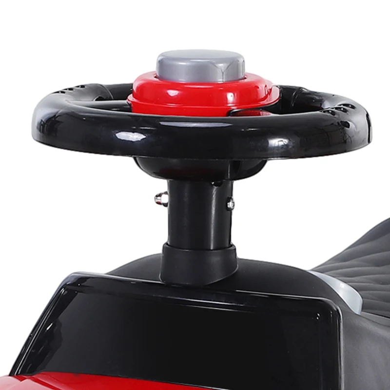 HOMCOM kindervoertuig loopauto loopstoeltje met claxon opbergruimte PP rood 62 x 28 x 41,5 cm