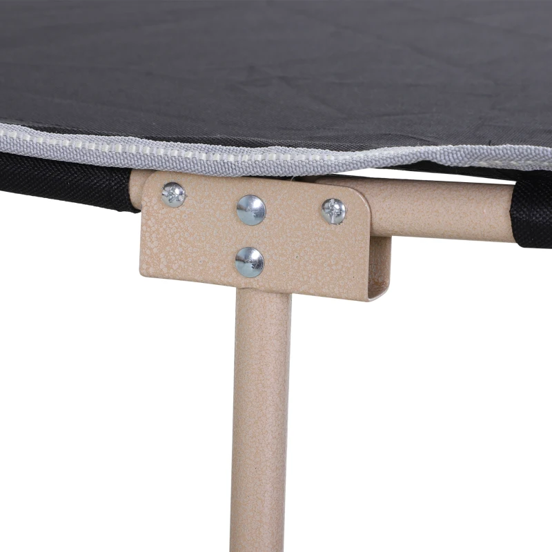 Outsunny Opvouwbaar Campingbed - Weerbestendig - Inclusief Draagtas - 190 x 68 x 52 cm - Zwart