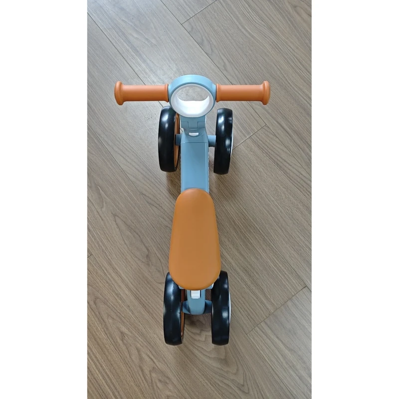 AIYAPLAY Kinder Laufrad Klappbar leicht Lauflernrad mit EVA-Rädern Höhenverstellbarer Sitz Aluminiumrahmen 1-3 Jahre Blau
