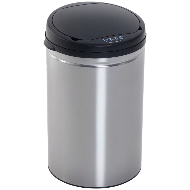 HOMCOM automatik Sensor Mülleimer mit Inneneimer 30L/rund