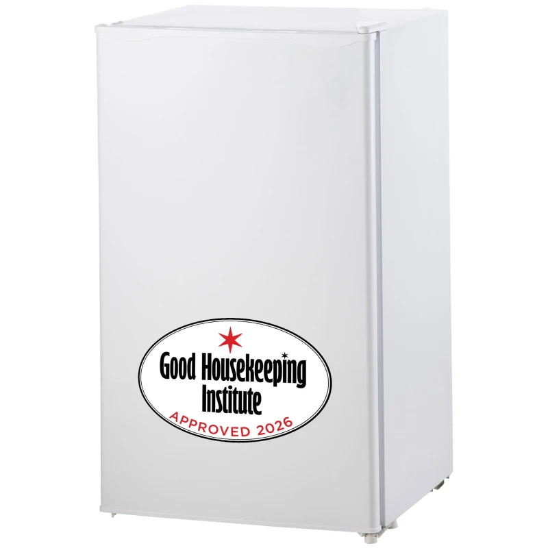 HOMCOM 91L Small Fridge with Chiller Box Under Counter Fridge with Reversible Door, Good Housekeeping Institute Approved, White