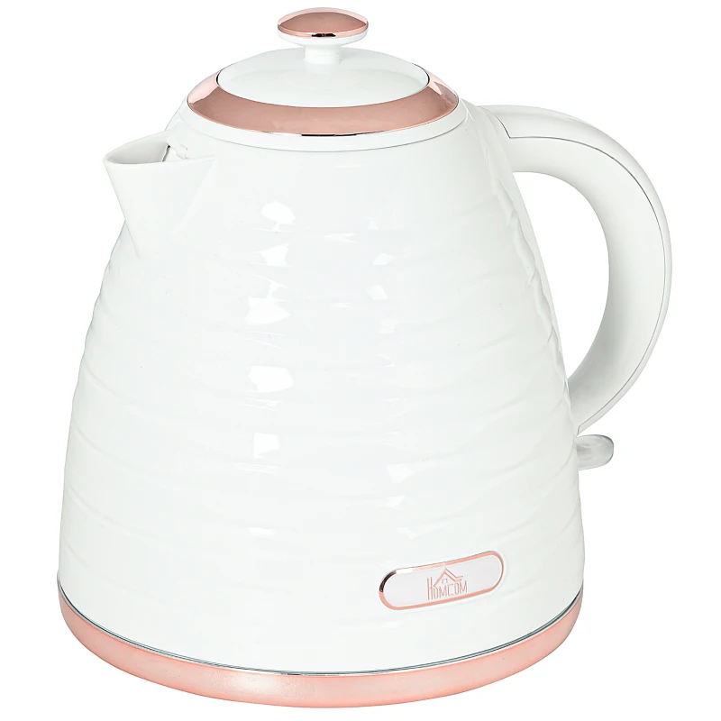 HOMCOM 3kW Rapid Boil Honeycomb Kettle - Cream